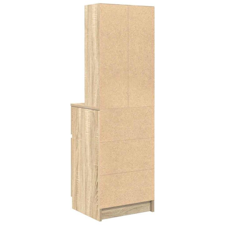 sengebord 39x35x125 cm konstrueret træ sonoma-eg
