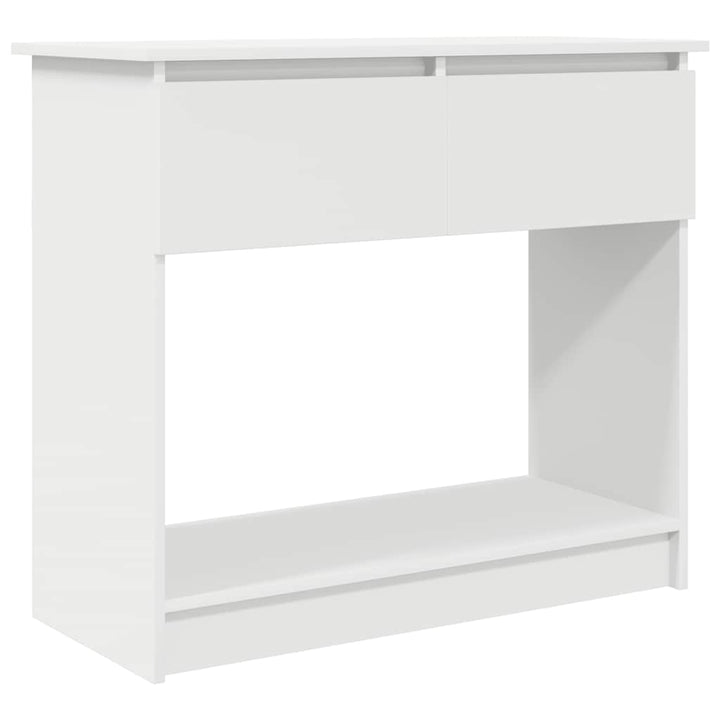 konsolbord med skuffer 85,5x38,5x74,5 cm hvid