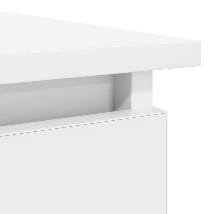 konsolbord med skuffer 85,5x38,5x74,5 cm hvid