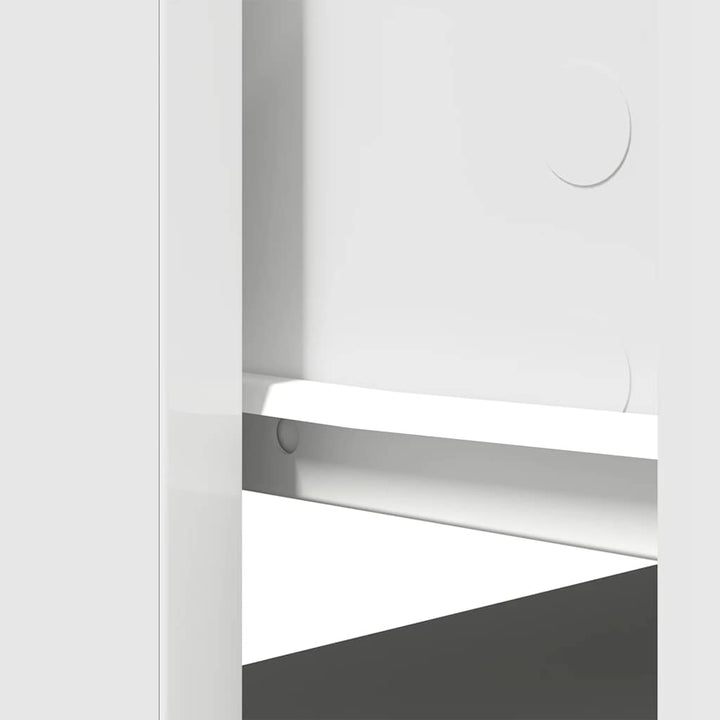 konsolbord med skuffer 85,5x38,5x74,5 cm hvid