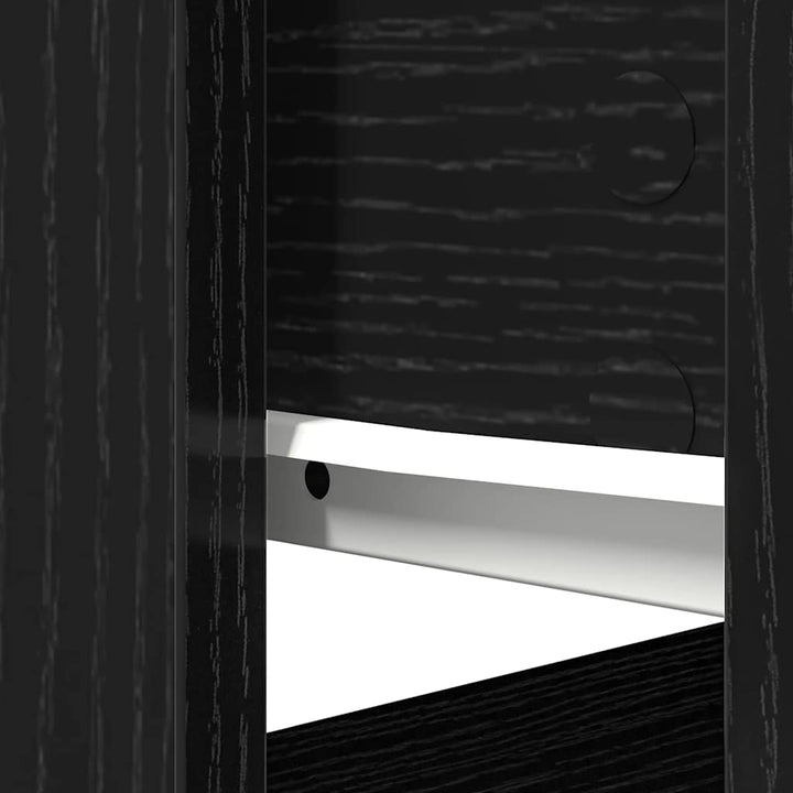 konsolbord med skuffer 85,5x38,5x74,5 cm sort