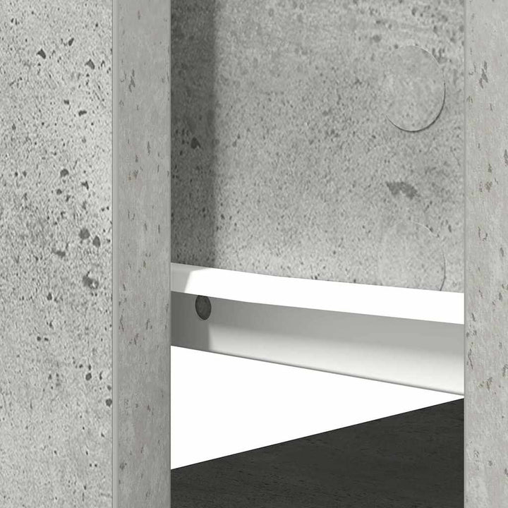 konsolbord med skuffer 85,5x38,5x74,5 cm betongrå