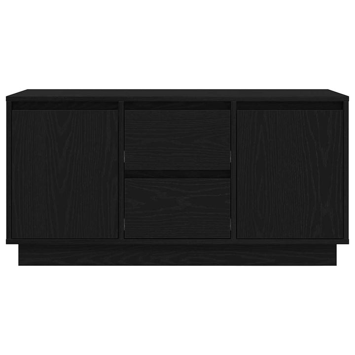 tv-skab med LED-lys 100x41x50 cm sort-eg