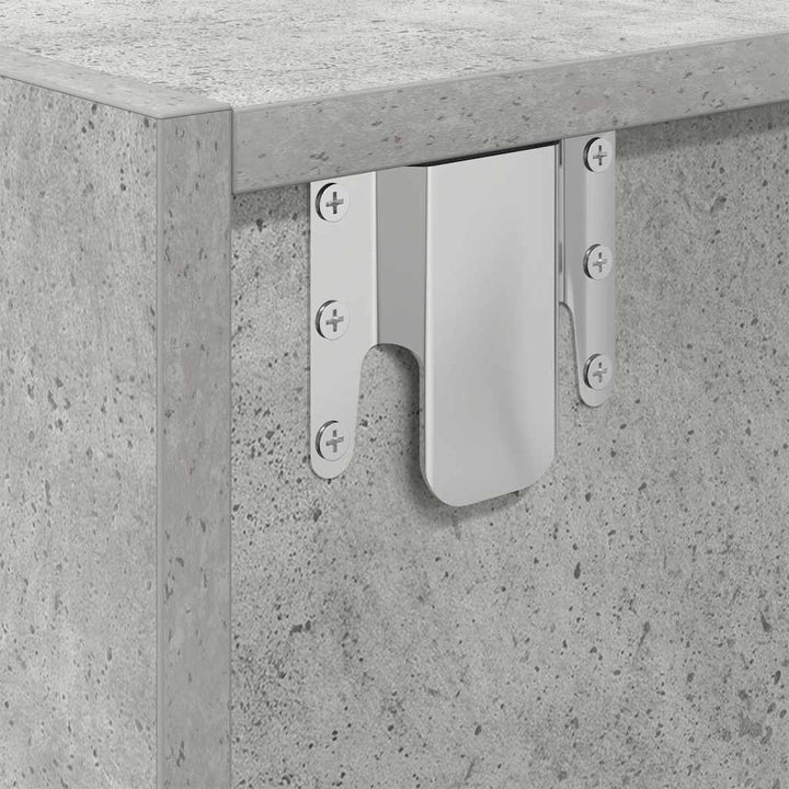 tv-borde 2 stk. 80x31x25,5 cm konstrueret træ betongrå
