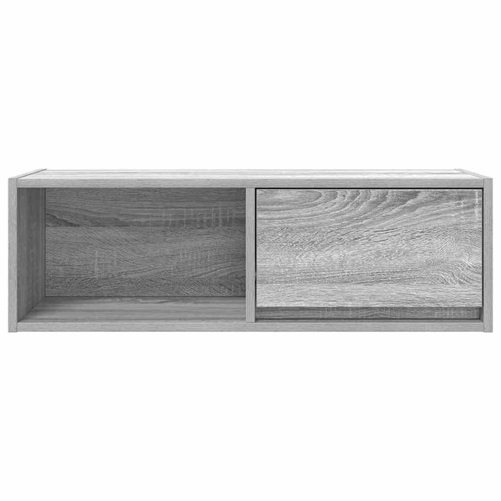 tv-borde 2 stk. 80x31x25,5 cm konstrueret træ grå sonoma-eg