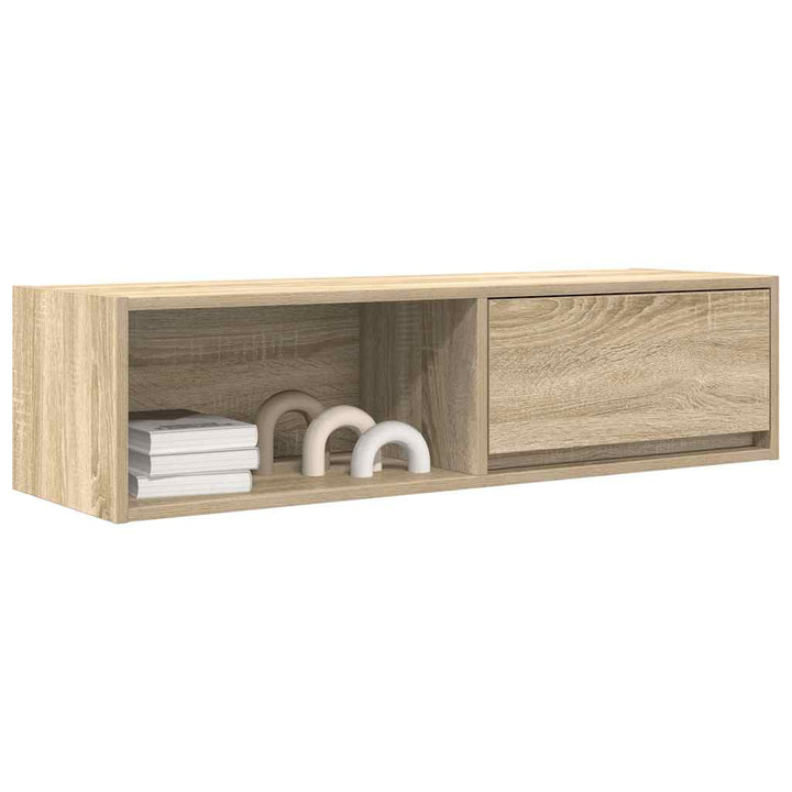 tv-borde 2 stk. 100x31x25,5 cm konstrueret træ sonoma-eg