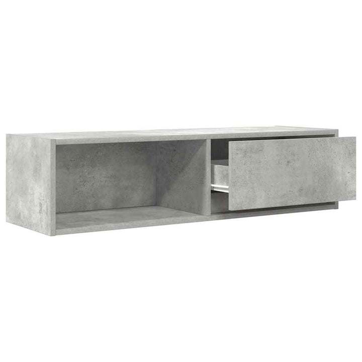 tv-borde 2 stk. 100x31x25,5 cm konstrueret træ betongrå