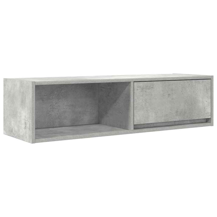 tv-borde 2 stk. 100x31x25,5 cm konstrueret træ betongrå