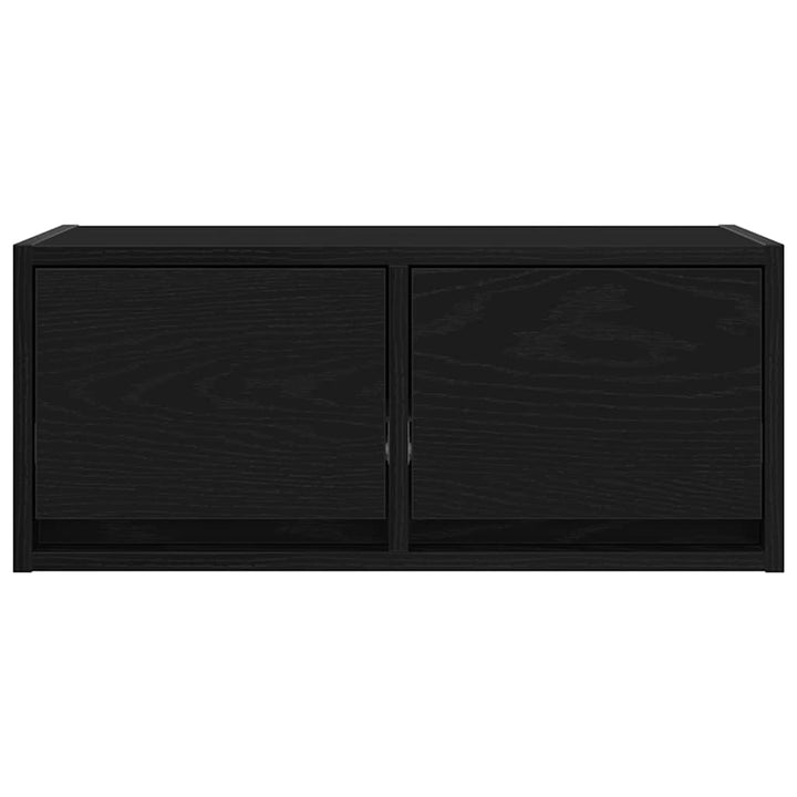 tv-bord 60x31x25,5 cm konstrueret træ sort egetræsfarve