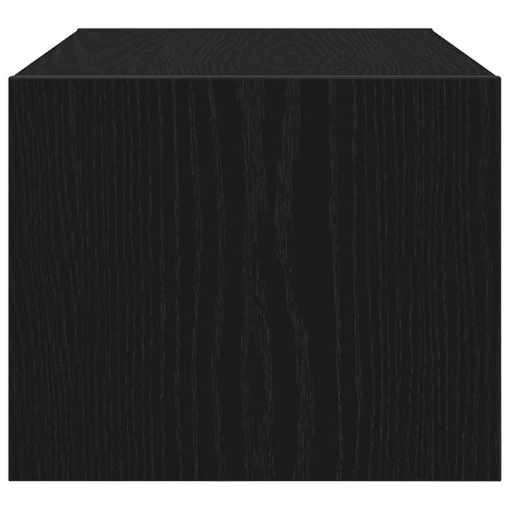 tv-bord 60x31x25,5 cm konstrueret træ sort egetræsfarve