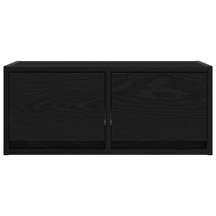 tv-borde 2 stk. 60x31x25,5 cm konstrueret træ sort egetræsfarve