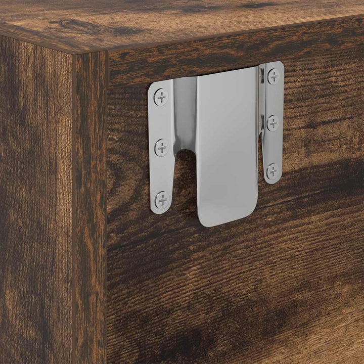 tv-skabe 2 stk. 60x31x25,5 cm konstrueret træ røget egetræ