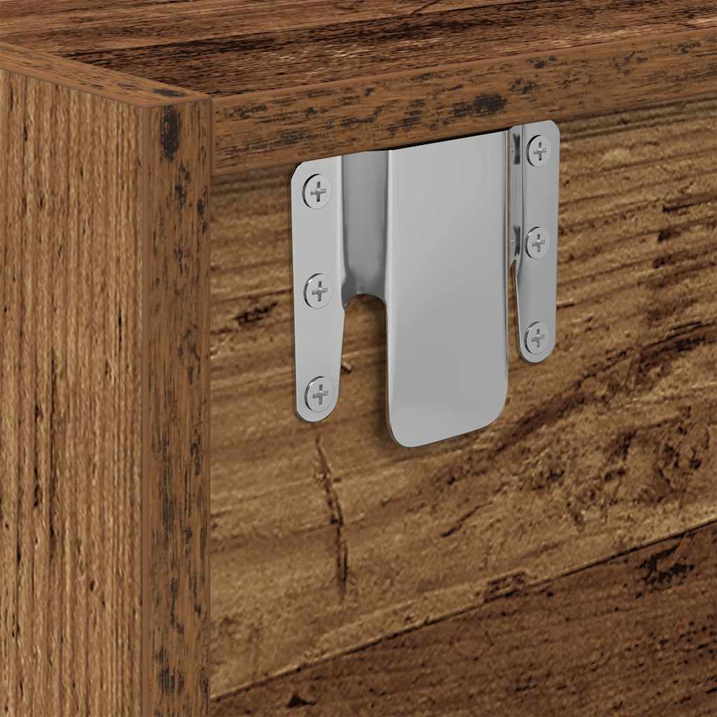 tv-borde 2 stk. 60x31x25,5 cm konstrueret træ gammelt trælook