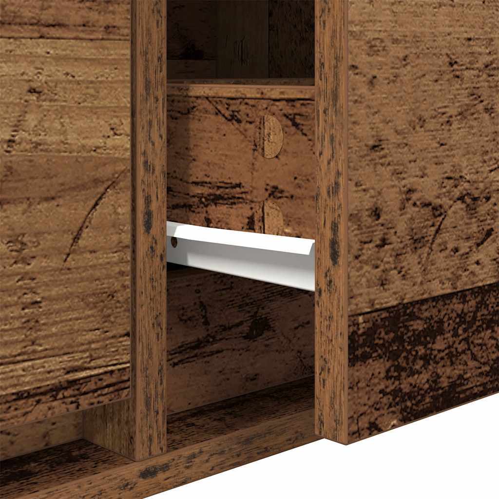 tv-borde 2 stk. 60x31x25,5 cm konstrueret træ gammelt trælook