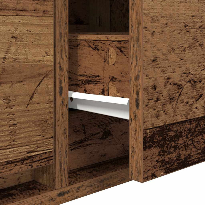 tv-borde 2 stk. 60x31x25,5 cm konstrueret træ gammelt trælook