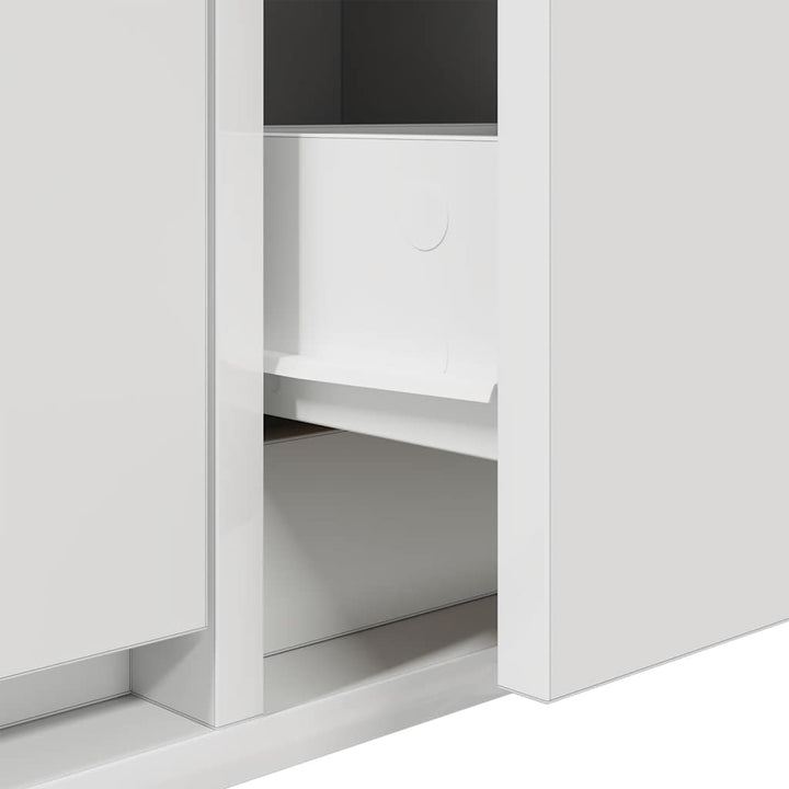 tv-borde 2 stk. 80x31x25,5 cm konstrueret træ hvid