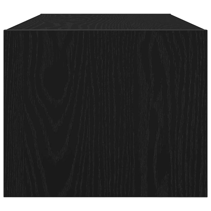 tv-borde 2 stk. 80x31x25,5 cm konstrueret træ sort egetræsfarve