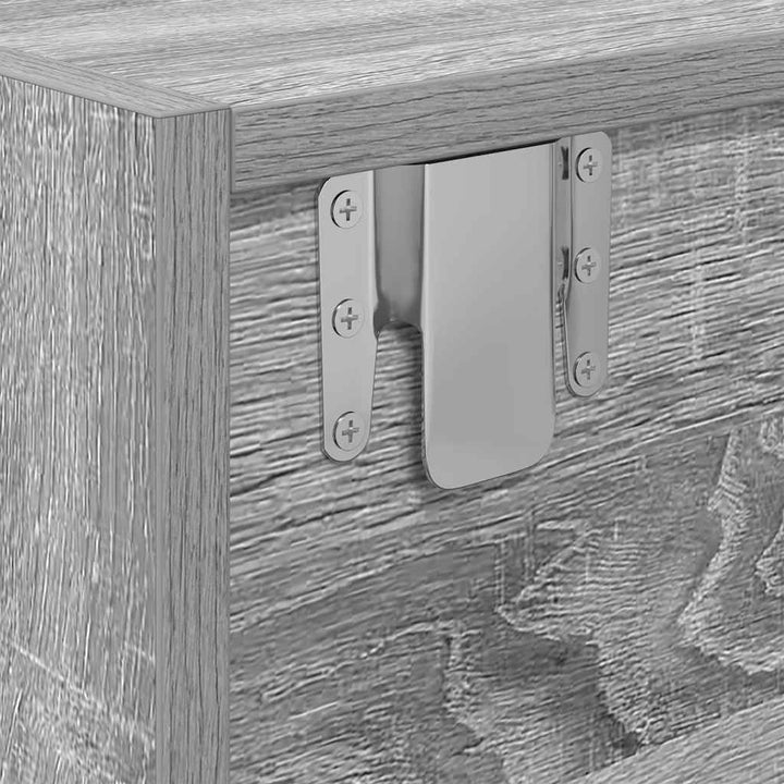 tv-borde 2 stk. 80x31x25,5 cm konstrueret træ grå sonoma-eg
