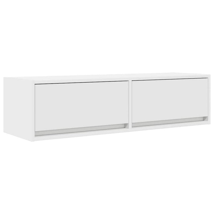 TV-skab med skuffe Hvid 100 x 31 x 25,5 cm Konstrueret træ