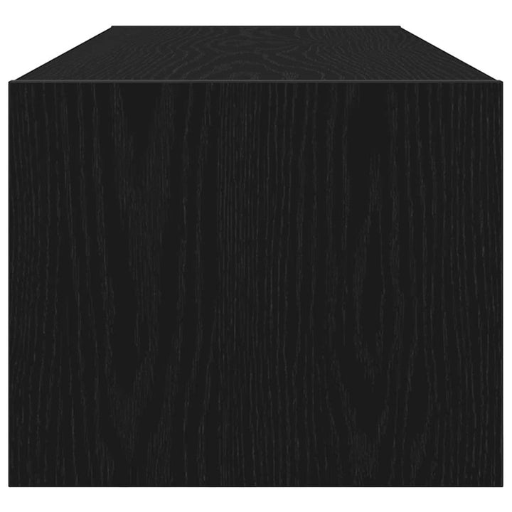 TV-skab med skuffe Sort eg 100 x 31 x 25,5 cm Konstrueret træ