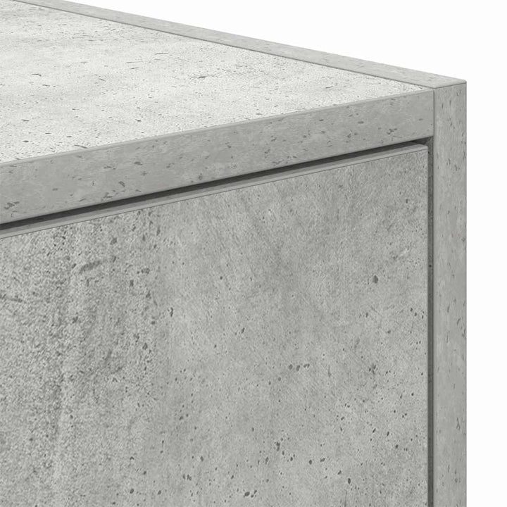 TV-skab med skuffe Betongrå 100 x 31 x 25,5 cm Konstrueret træ