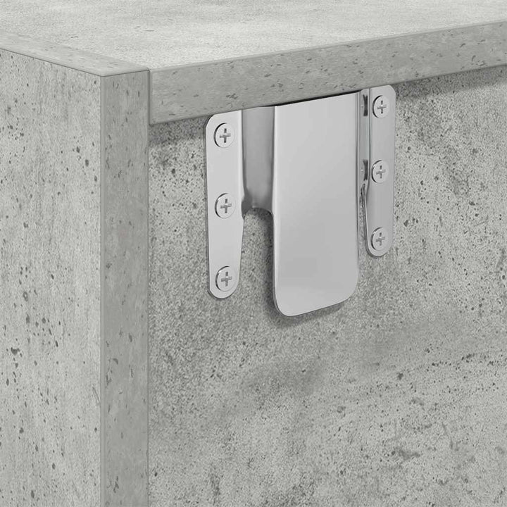 TV-skab med skuffe Betongrå 100 x 31 x 25,5 cm Konstrueret træ