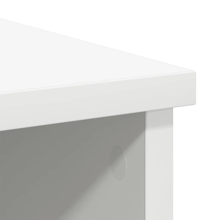skænk med skuffe 101x35x76 cm konstrueret træ hvid