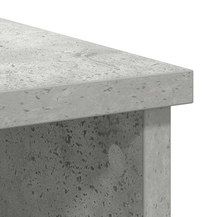 skænk med skuffe 101x35x76 cm konstrueret træ betongrå
