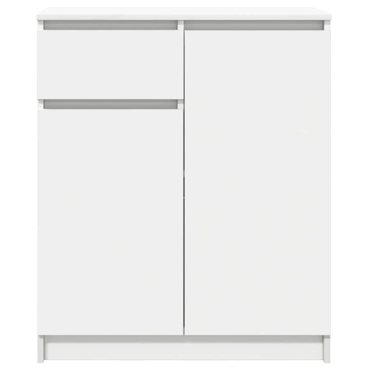 skænk med skuffe 71x35x84 cm konstrueret træ hvid