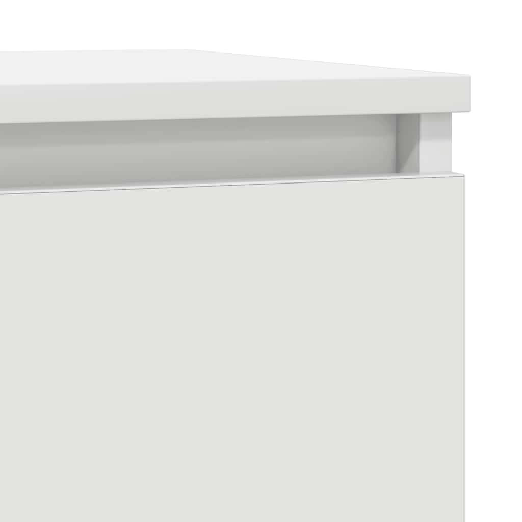 skænk med skuffe 71x35x65 cm konstrueret træ hvid