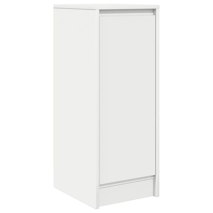 skænk 29,5x34x76 cm konstrueret træ hvid
