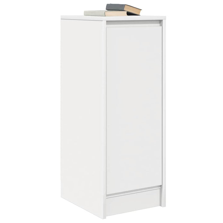 skænk 29,5x34x76 cm konstrueret træ hvid
