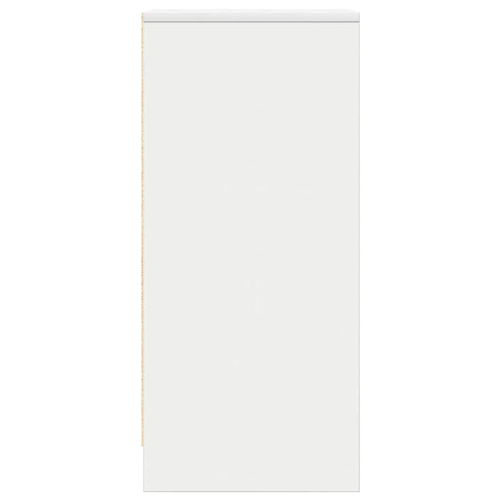 skænk 29,5x34x76 cm konstrueret træ hvid
