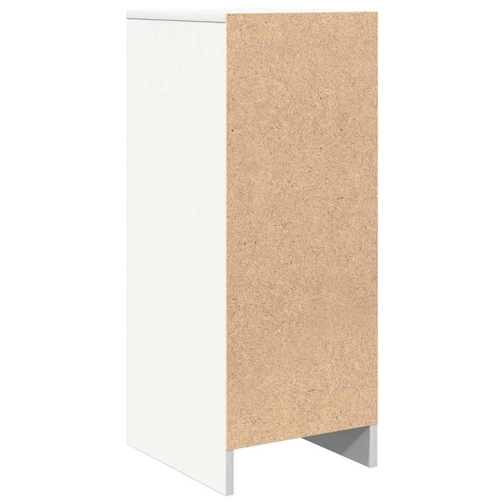 skænk 29,5x34x76 cm konstrueret træ hvid