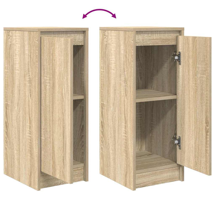 skænk 29,5x34x76 cm konstrueret træ sonoma-eg