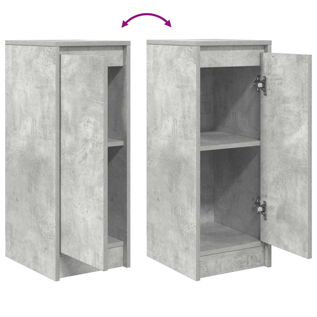 skænk 29,5x34x76 cm konstrueret træ betongrå