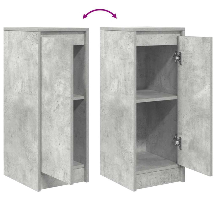 skænk 29,5x34x76 cm konstrueret træ betongrå