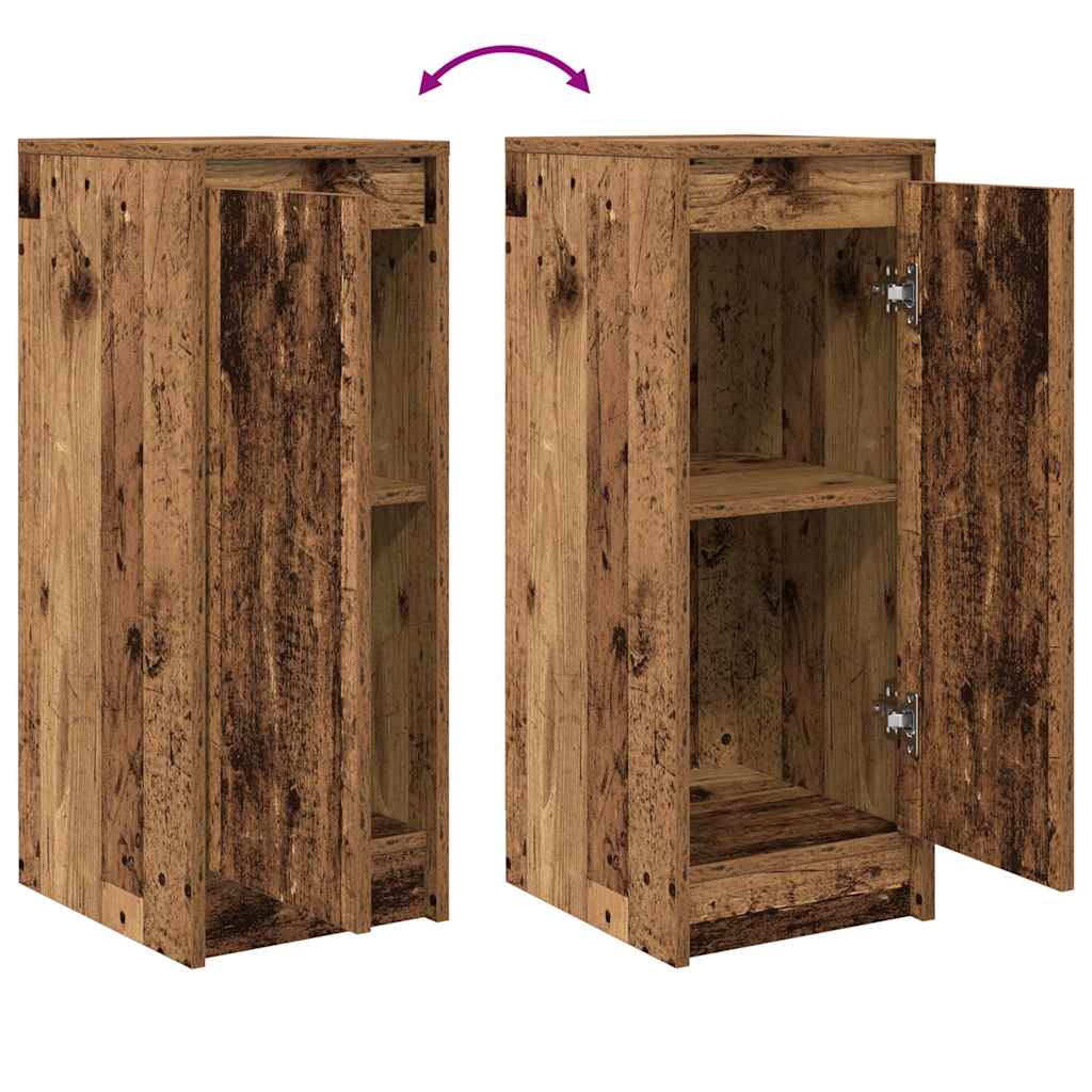 skænk 29,5x34x76 cm konstrueret træ antikt trælook
