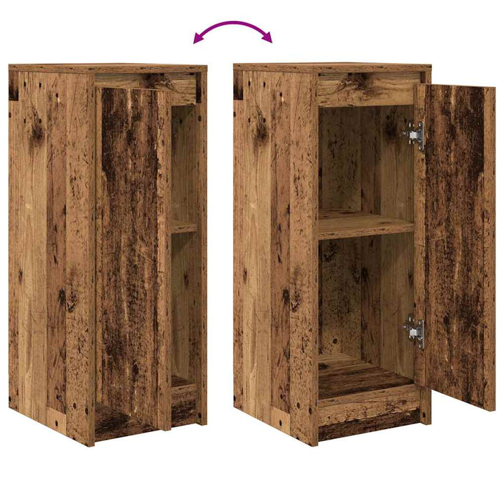 skænk 29,5x34x76 cm konstrueret træ antikt trælook