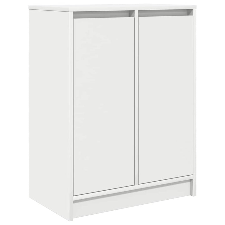 skænk 57x34x76 cm konstrueret træ hvid