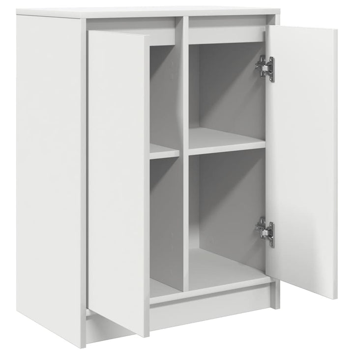 skænk 57x34x76 cm konstrueret træ hvid