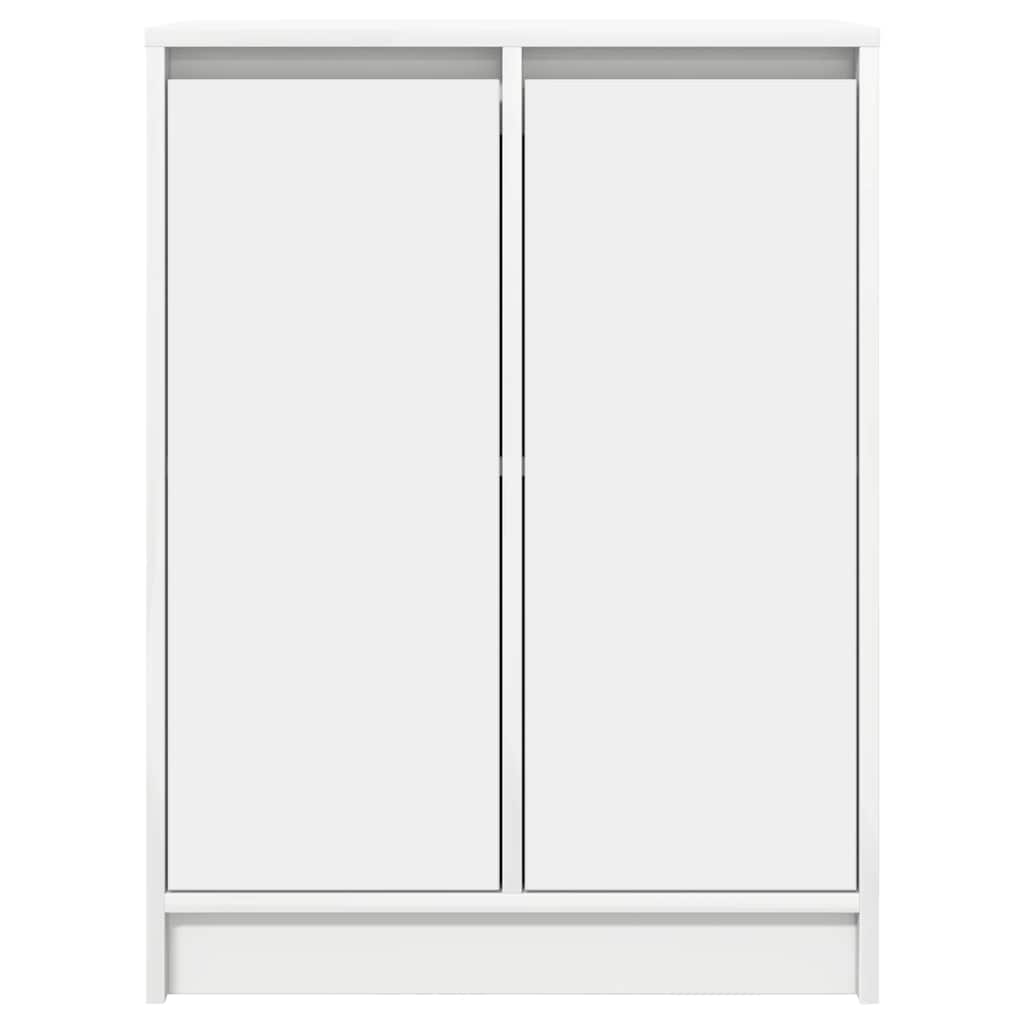 skænk 57x34x76 cm konstrueret træ hvid