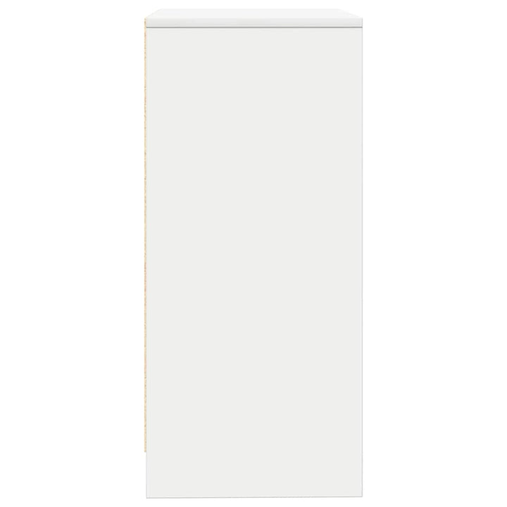 skænk 57x34x76 cm konstrueret træ hvid