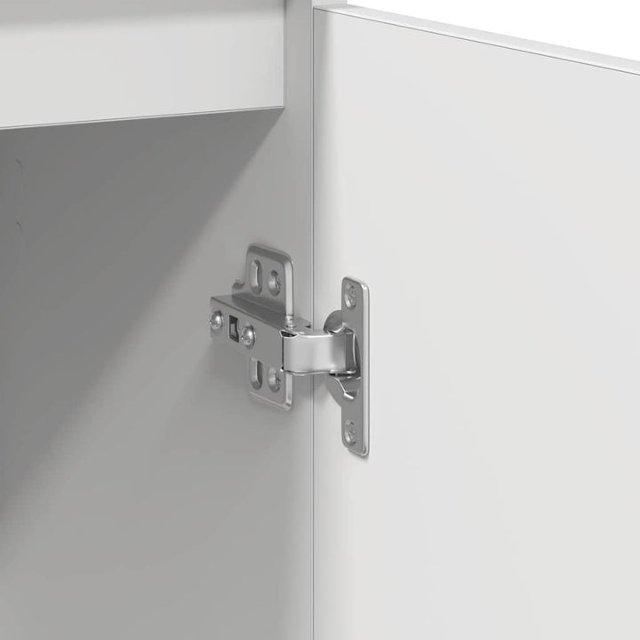 skænk 57x34x76 cm konstrueret træ hvid