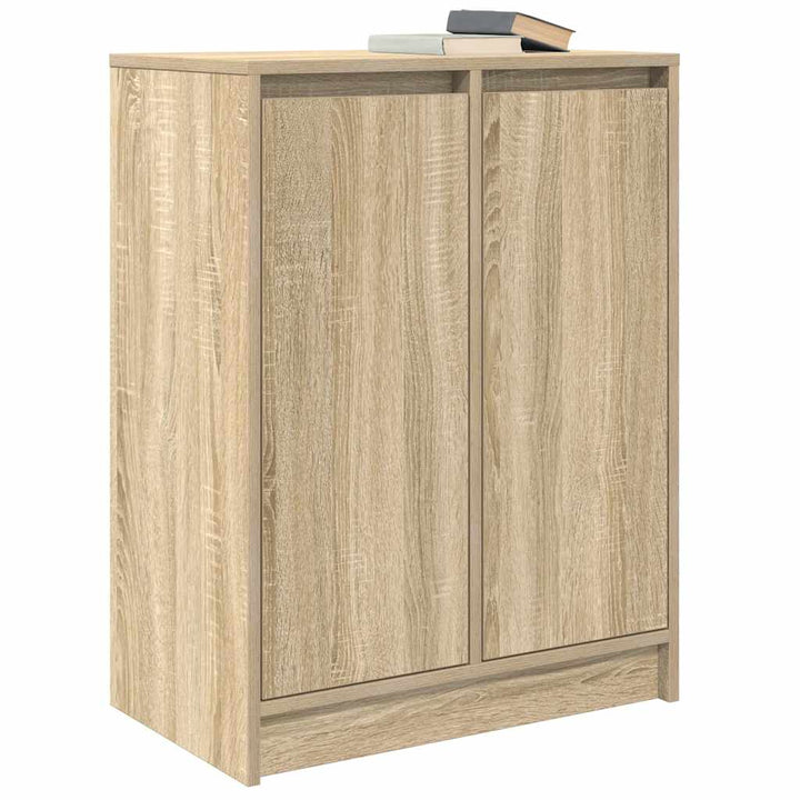 skænk 57x34x76 cm konstrueret træ røget egetræsfarve
