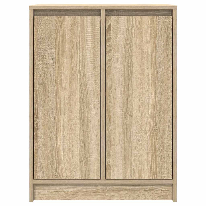skænk 57x34x76 cm konstrueret træ røget egetræsfarve