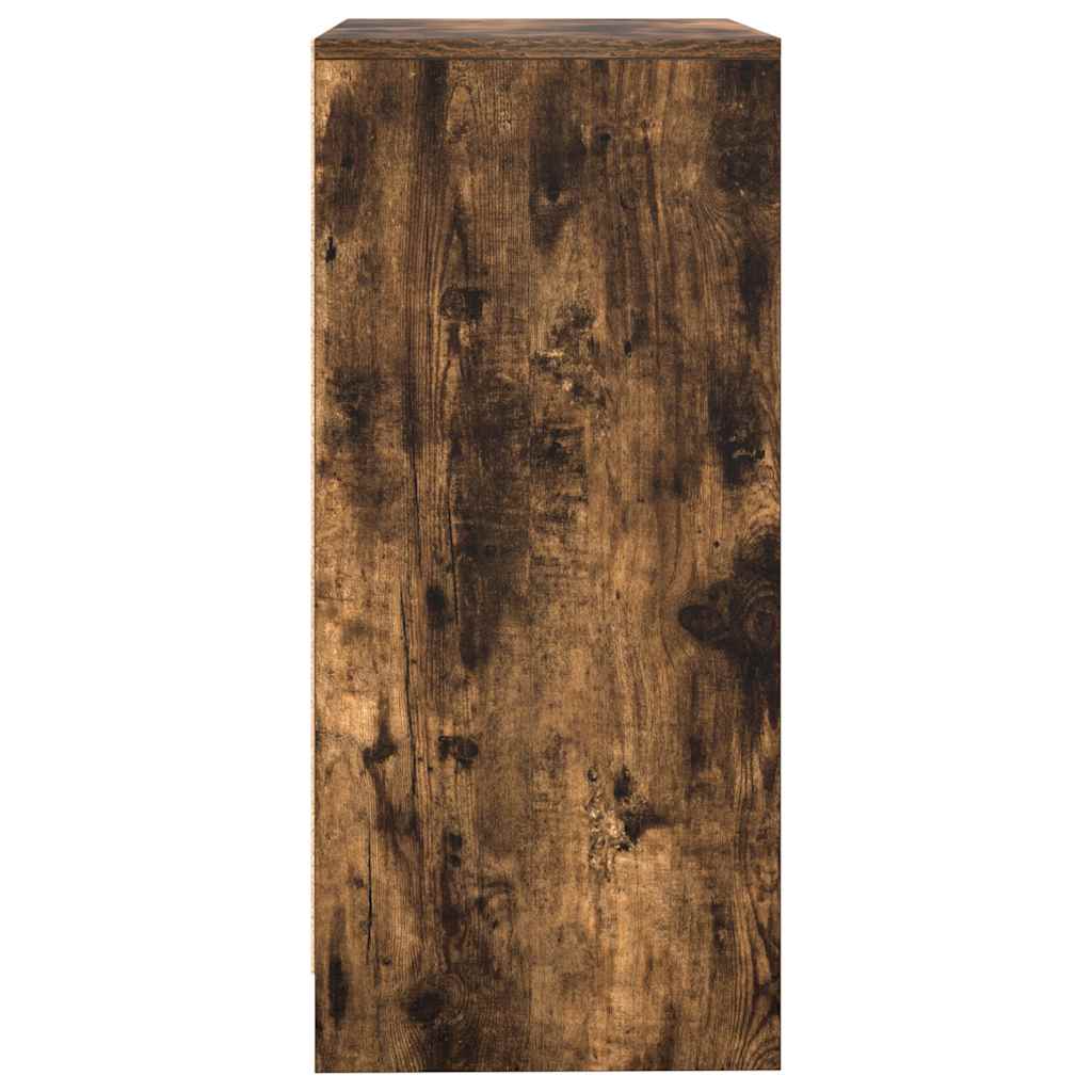 skænk 57x34x76 cm konstrueret træ røget egetræsfarve