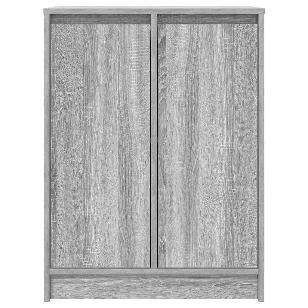 skænk 57x34x76 cm konstrueret træ grå sonoma-eg
