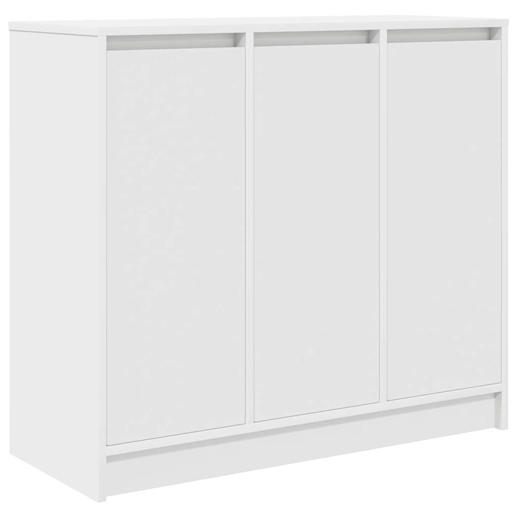 skænk 85x34x76 cm konstrueret træ hvid