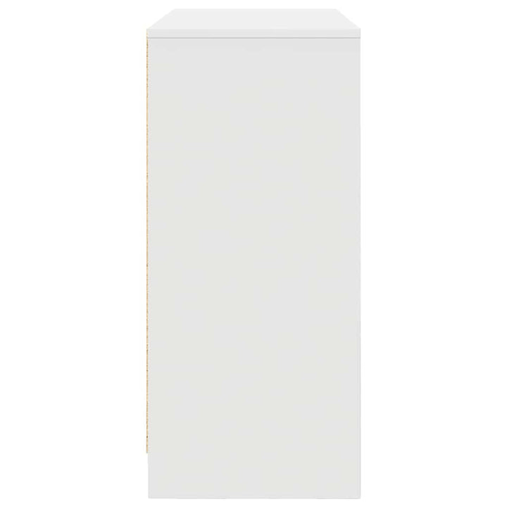 skænk 85x34x76 cm konstrueret træ hvid